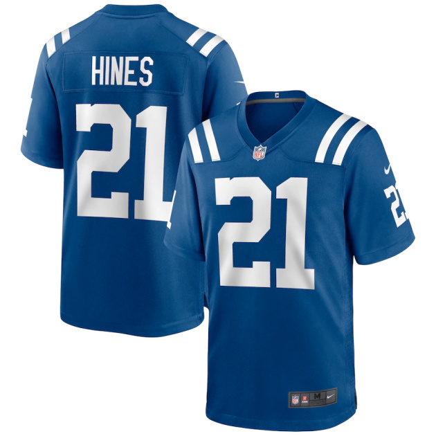 mens nike nyheim hines royal indianapolis colts game jersey